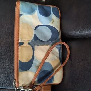 Coach vintage signature wristlet